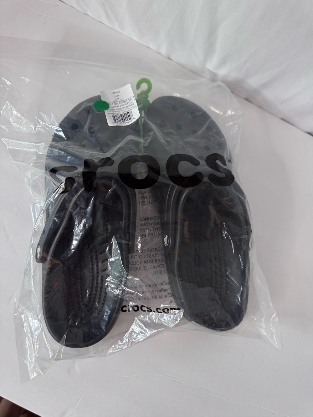 Crocs Classic Clog - Black Mens 12 Sandal